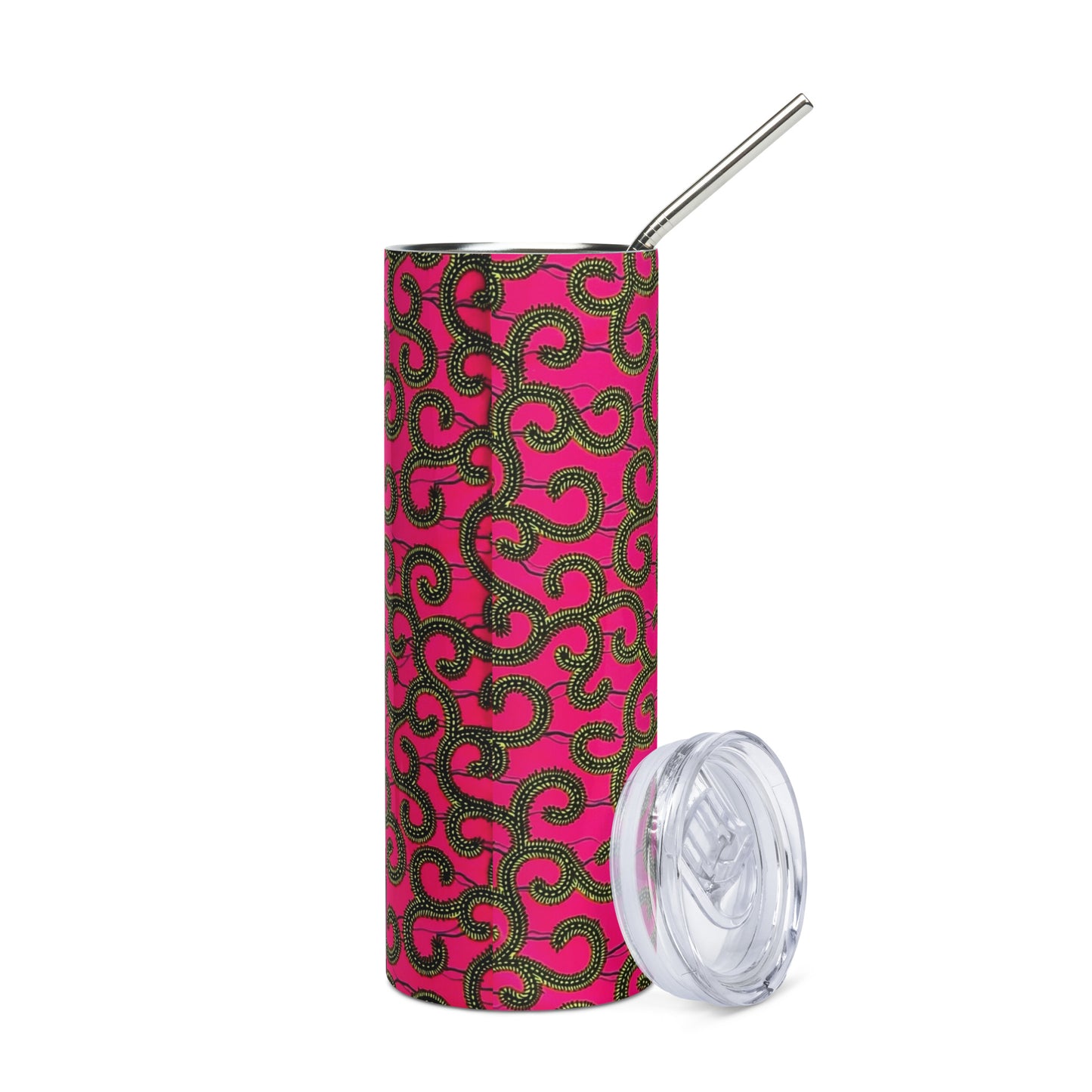 Pink Ankara Tumbler