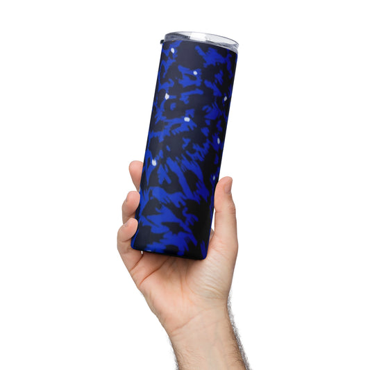 Blue Leopard Tumbler