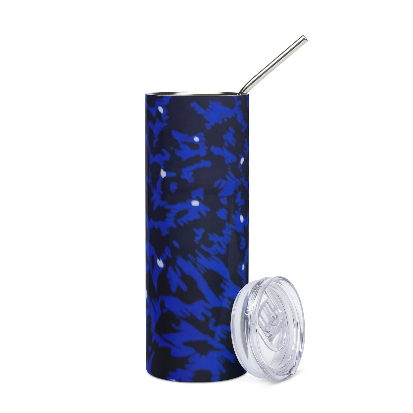 Blue Leopard Tumbler