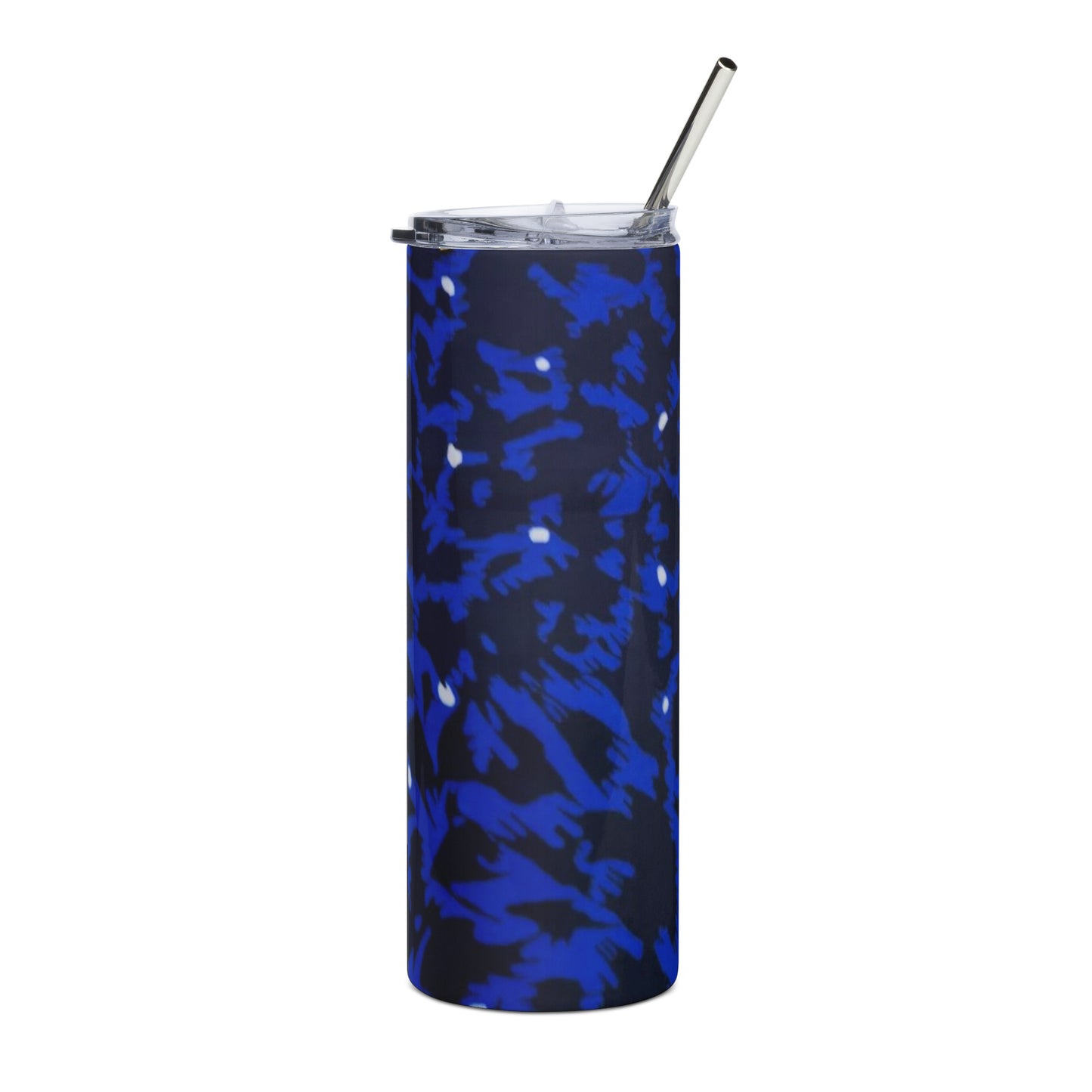 Blue Leopard Tumbler