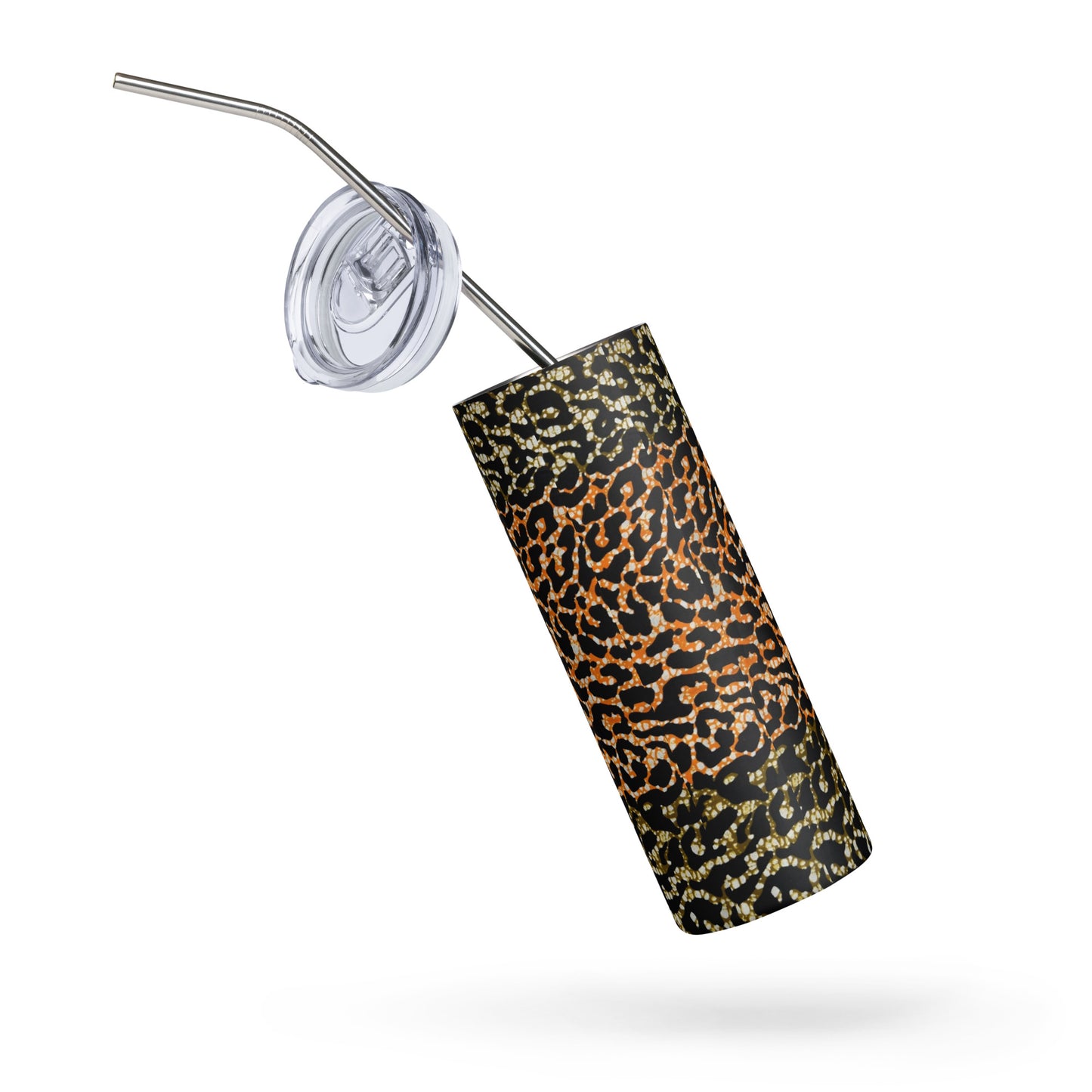 Green Orange Leopard Tumbler