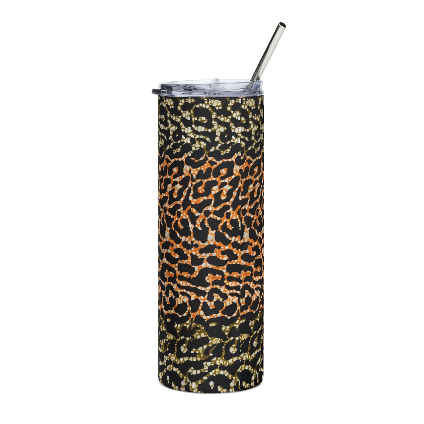 Green Orange Leopard Tumbler