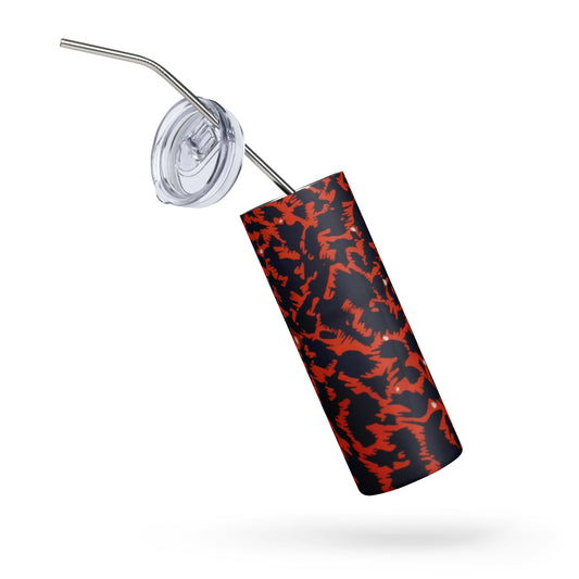 Orange Leopard Tumbler