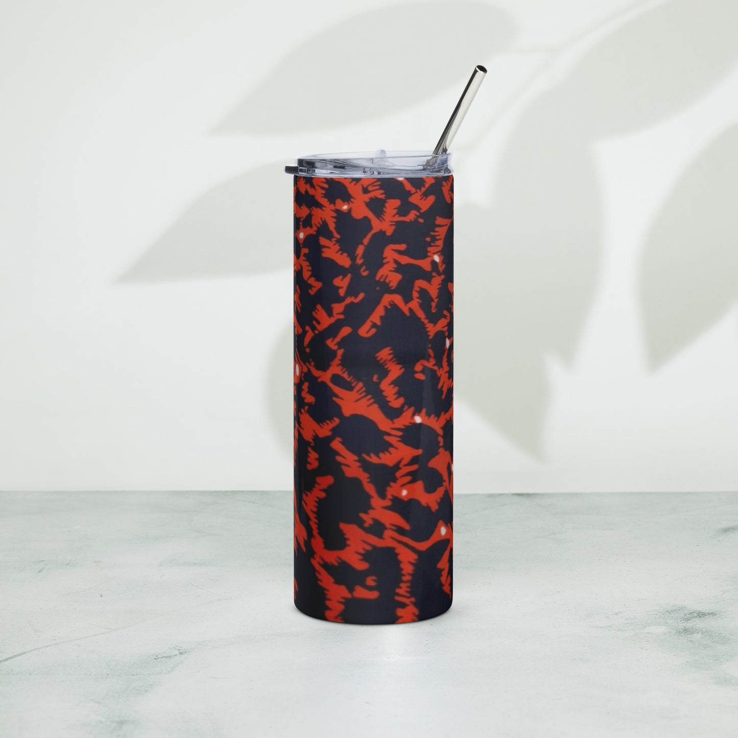 Orange Leopard Tumbler