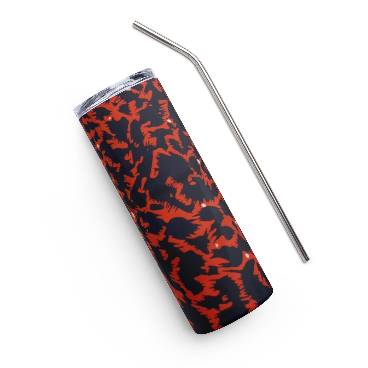 Orange Leopard Tumbler