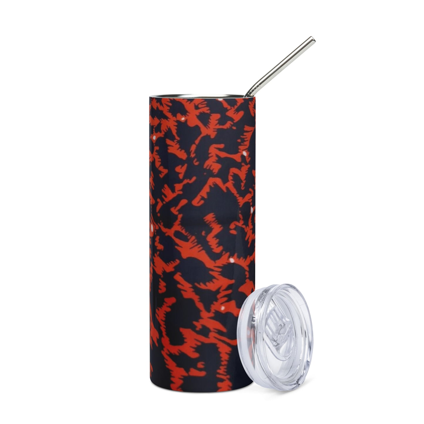 Orange Leopard Tumbler