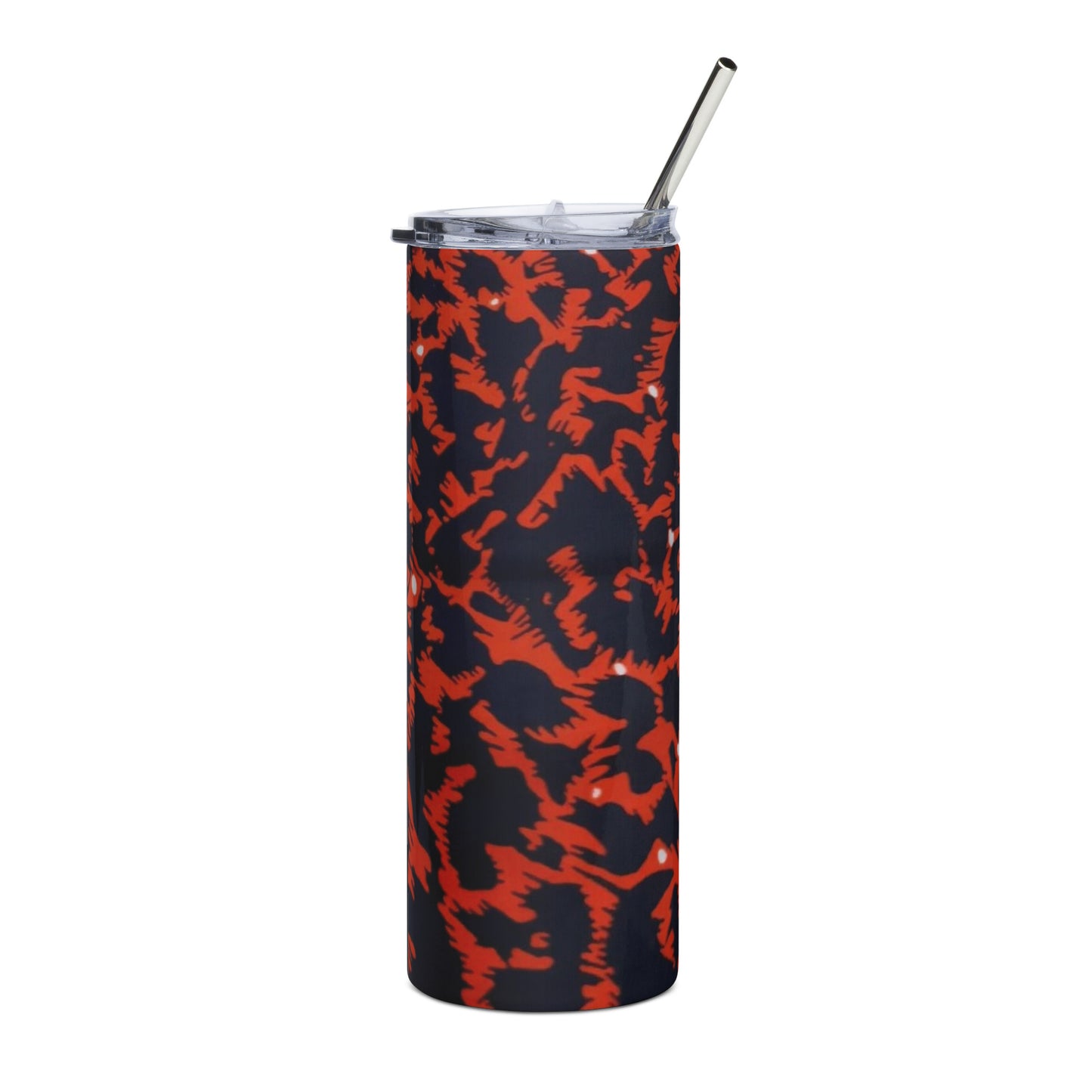 Orange Leopard Tumbler