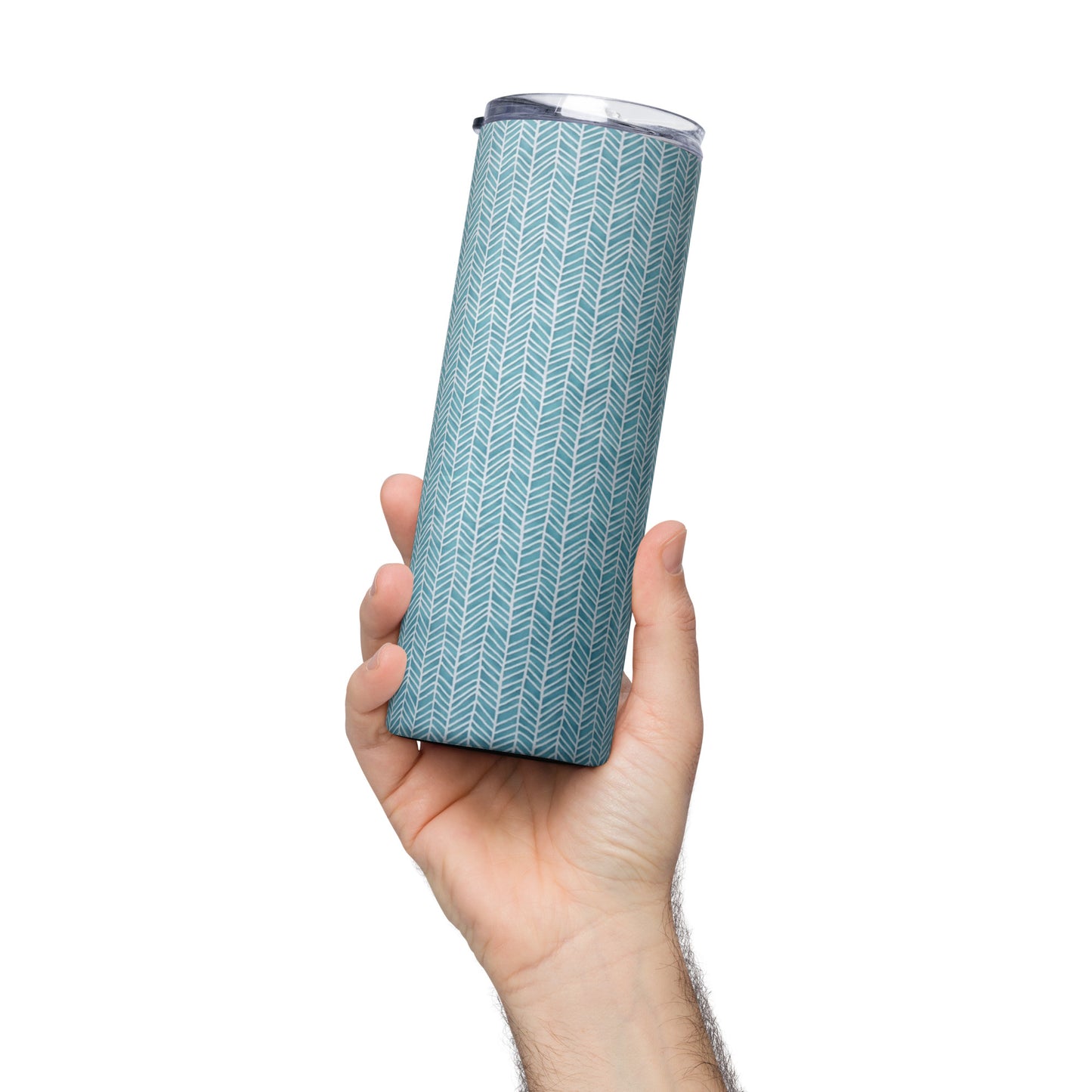 Aqua Chevron Tumbler