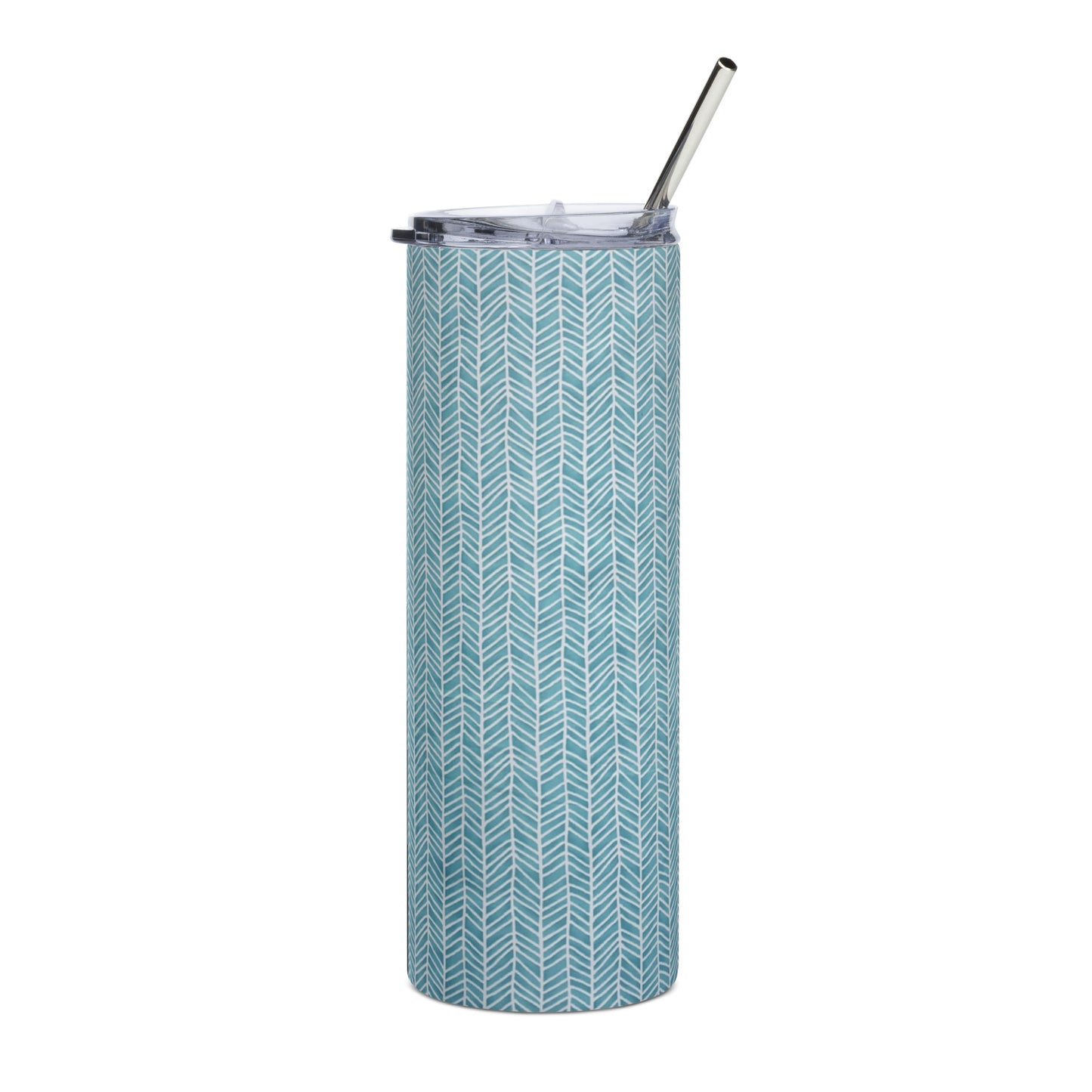 Aqua Chevron Tumbler