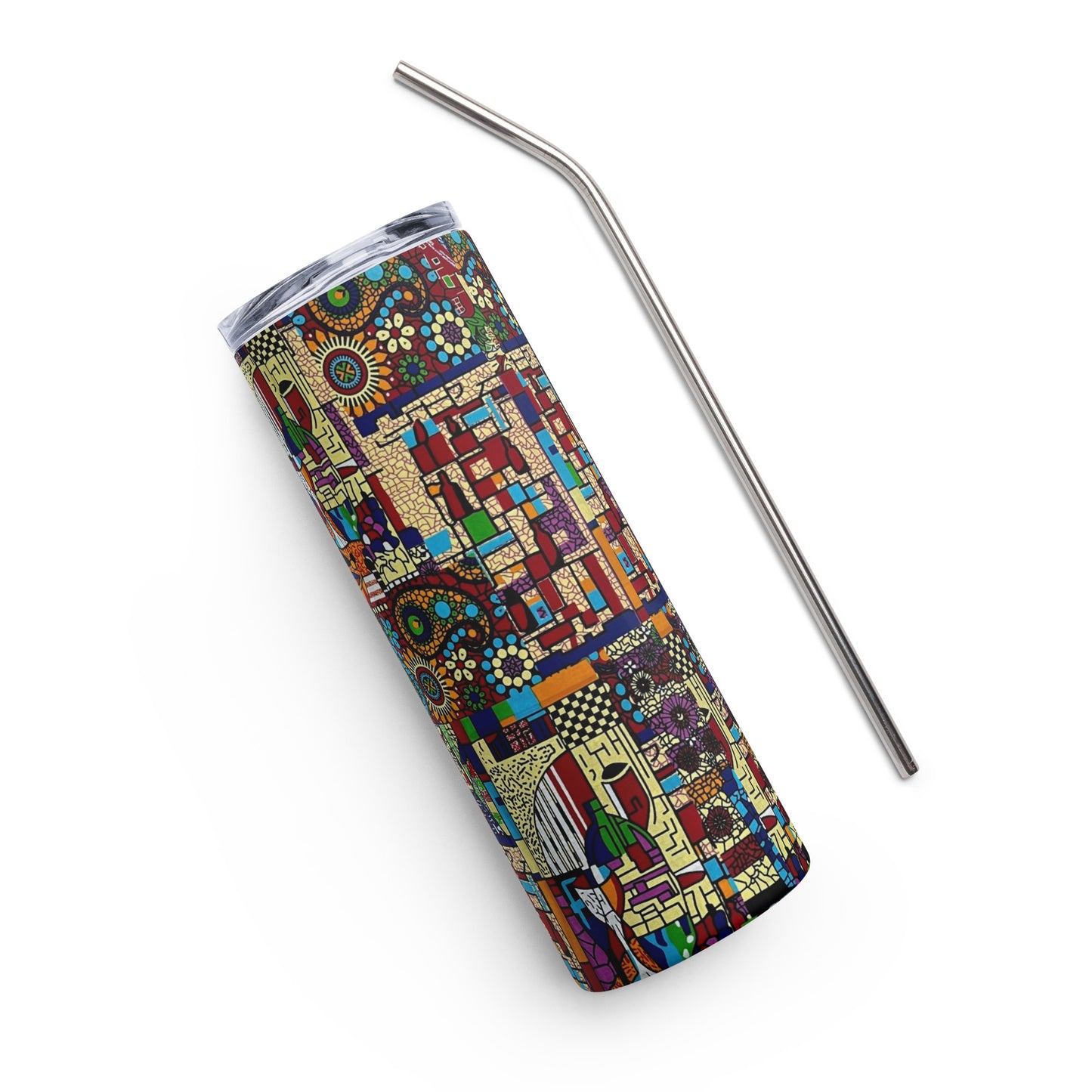 Colourful Artsy Ankara Tumbler