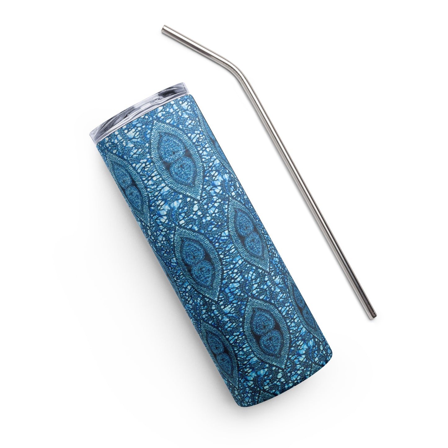 Blue Peas Ankara Tumbler