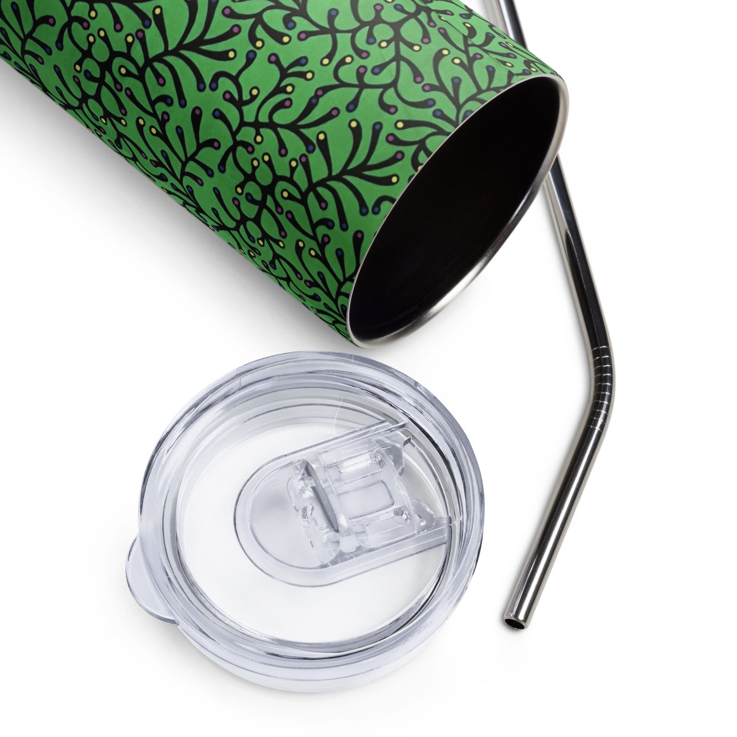 Green Dot Ankara Tumbler