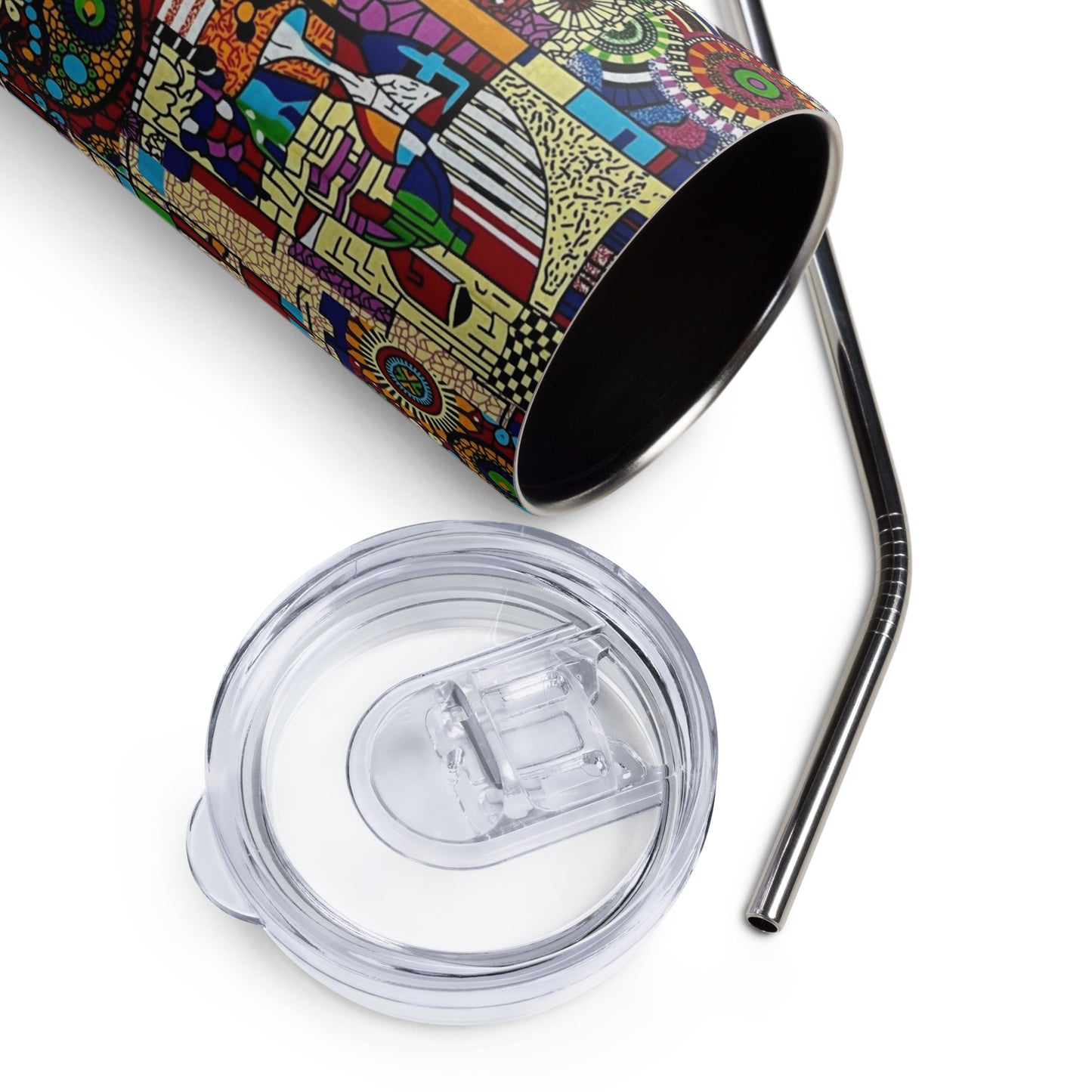 Colourful Artsy Ankara Tumbler