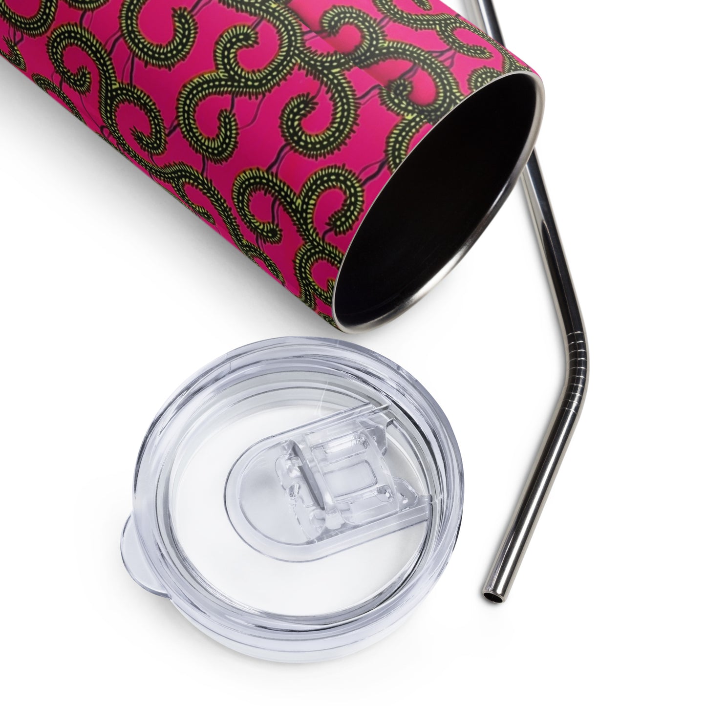 Pink Ankara Tumbler