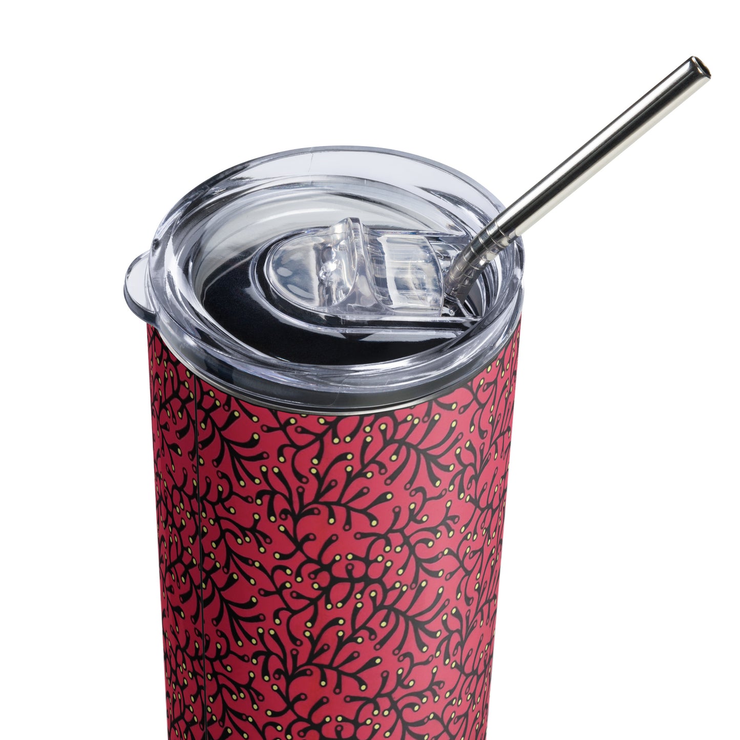 Red Dots Ankara Tumbler