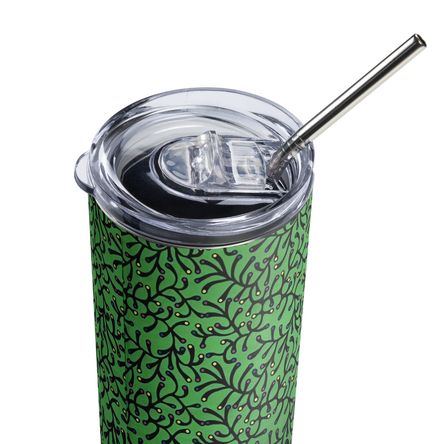 Green Dot Ankara Tumbler