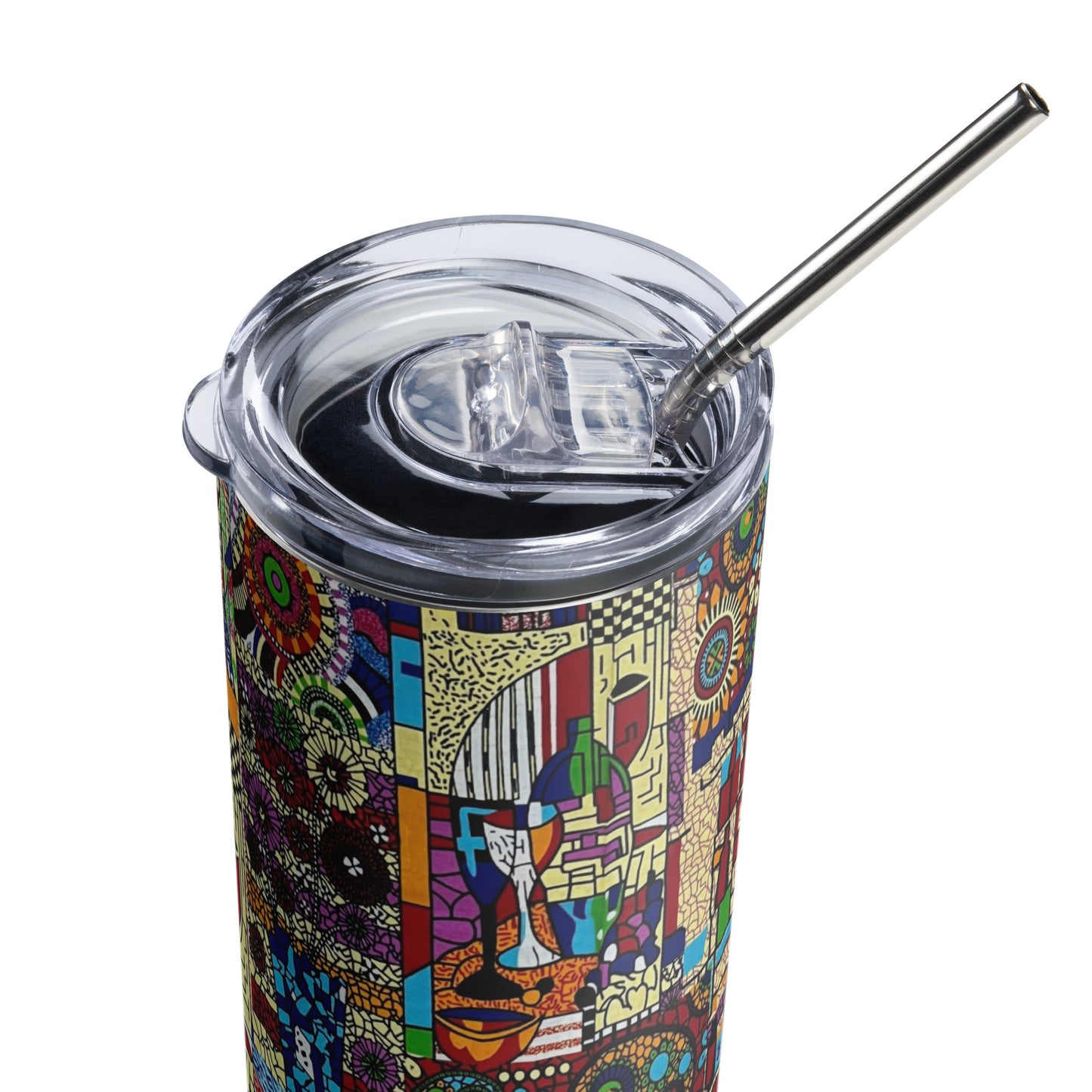 Colourful Artsy Ankara Tumbler