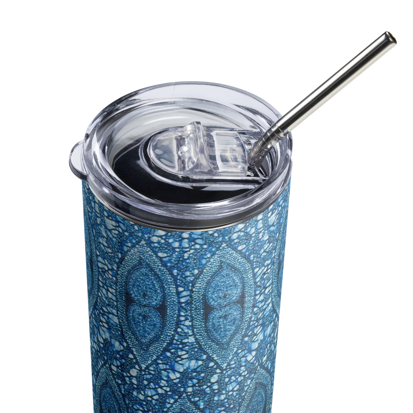 Blue Peas Ankara Tumbler