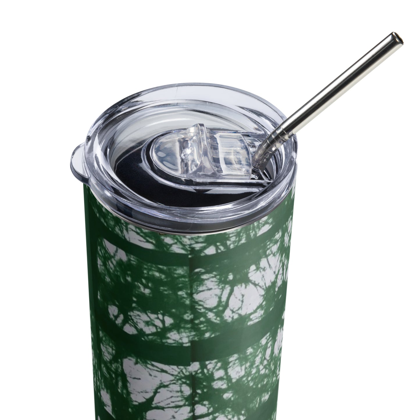 Green Adire Tumbler