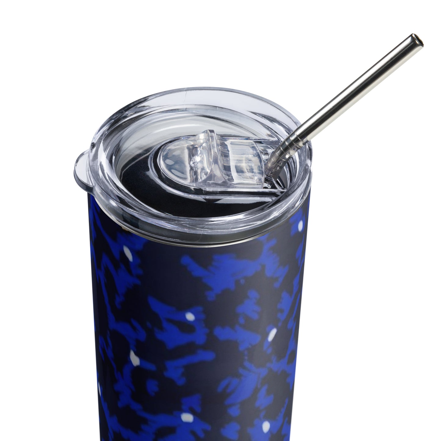 Blue Leopard Tumbler