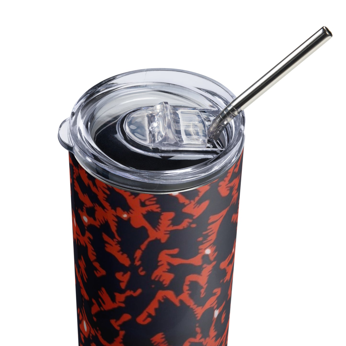 Orange Leopard Tumbler