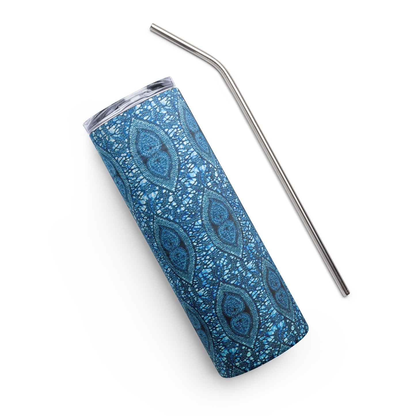 Blue Peas Ankara Tumbler