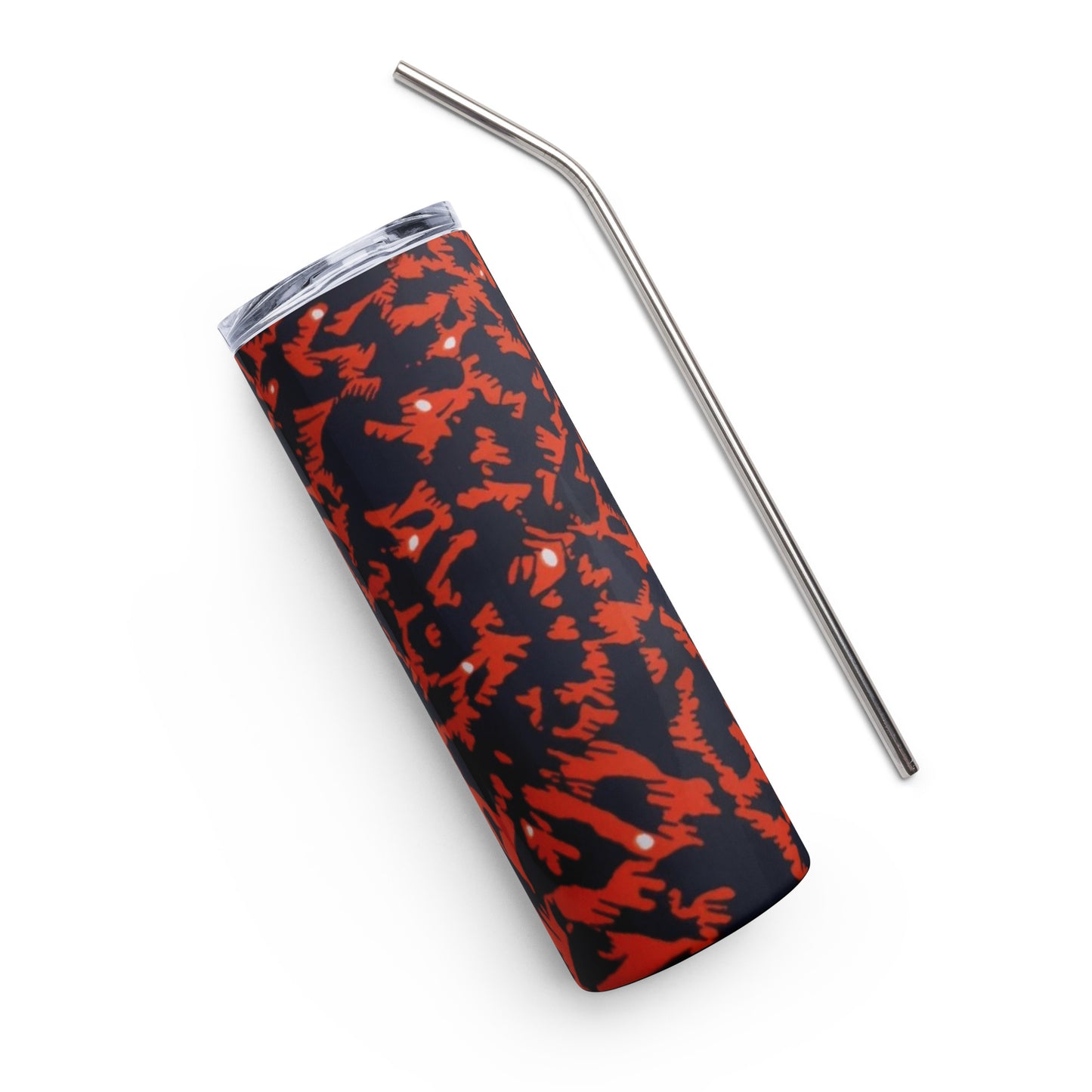 Orange Leopard Tumbler