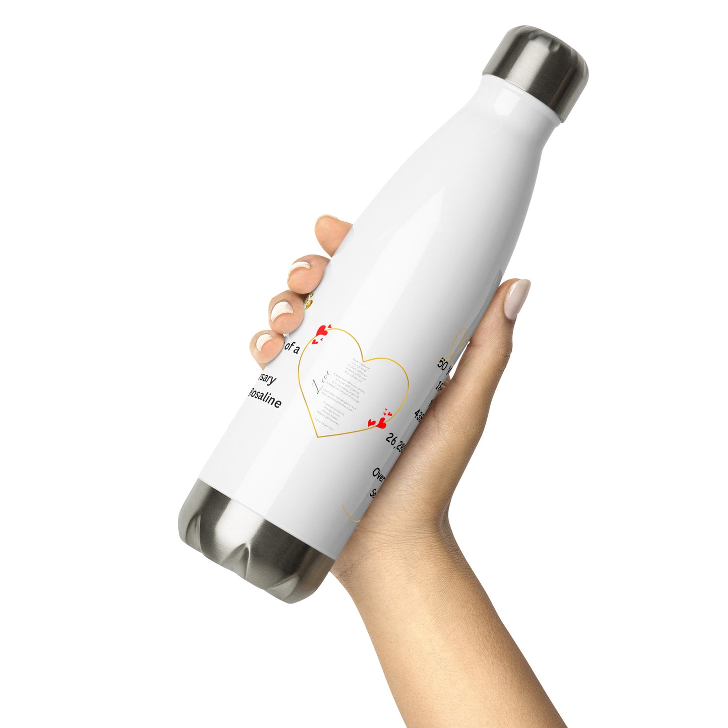 Prof Stainless steel water bottle