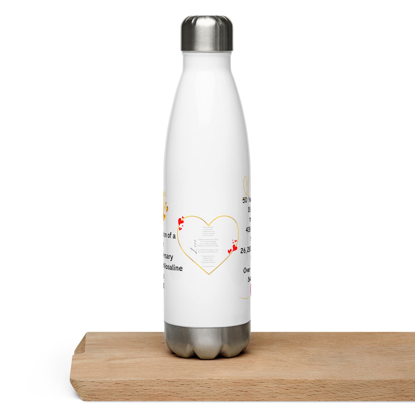 Prof Stainless steel water bottle