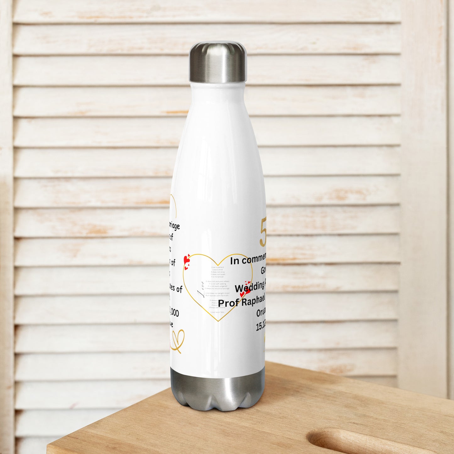 Prof 2 Stainless steel water bottle