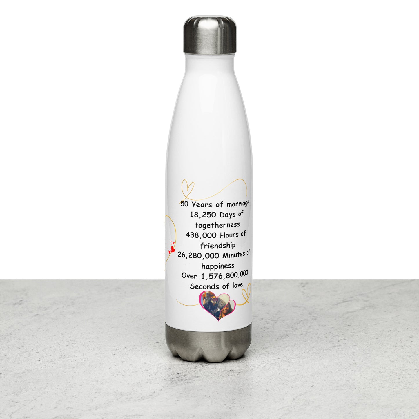 Prof Stainless steel water bottle