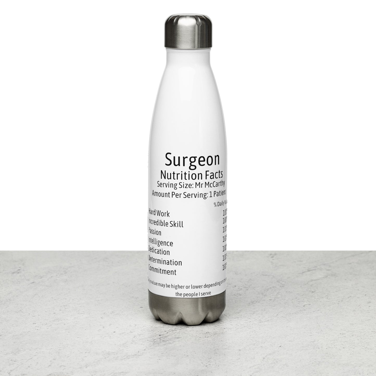 Surgeon Stainless Steel Water Bottle