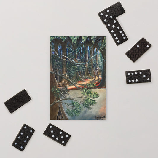 Fishing In A Tropical Rainforest Postcard