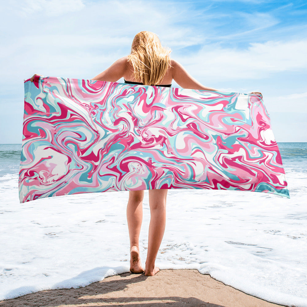 Pink Marble Towel