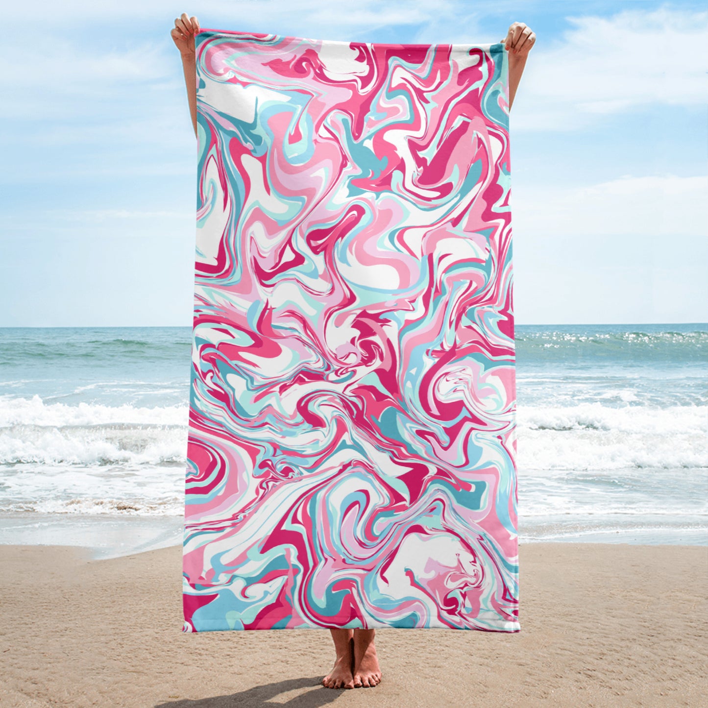 Pink Marble Towel