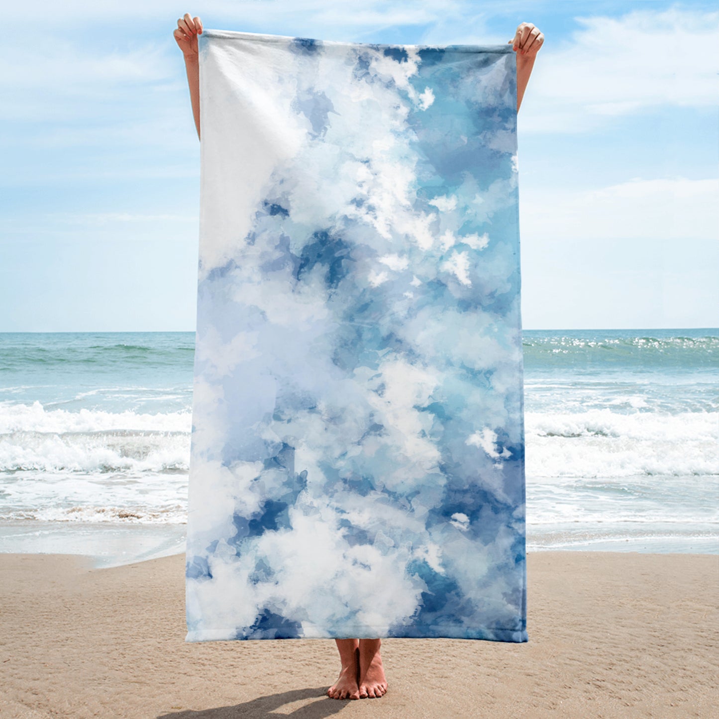 Light Blue Paint Towel