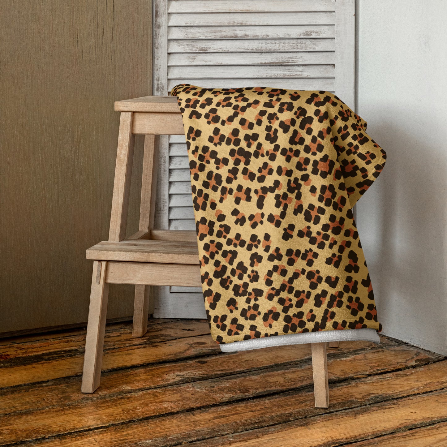 Brown Leopard Towel