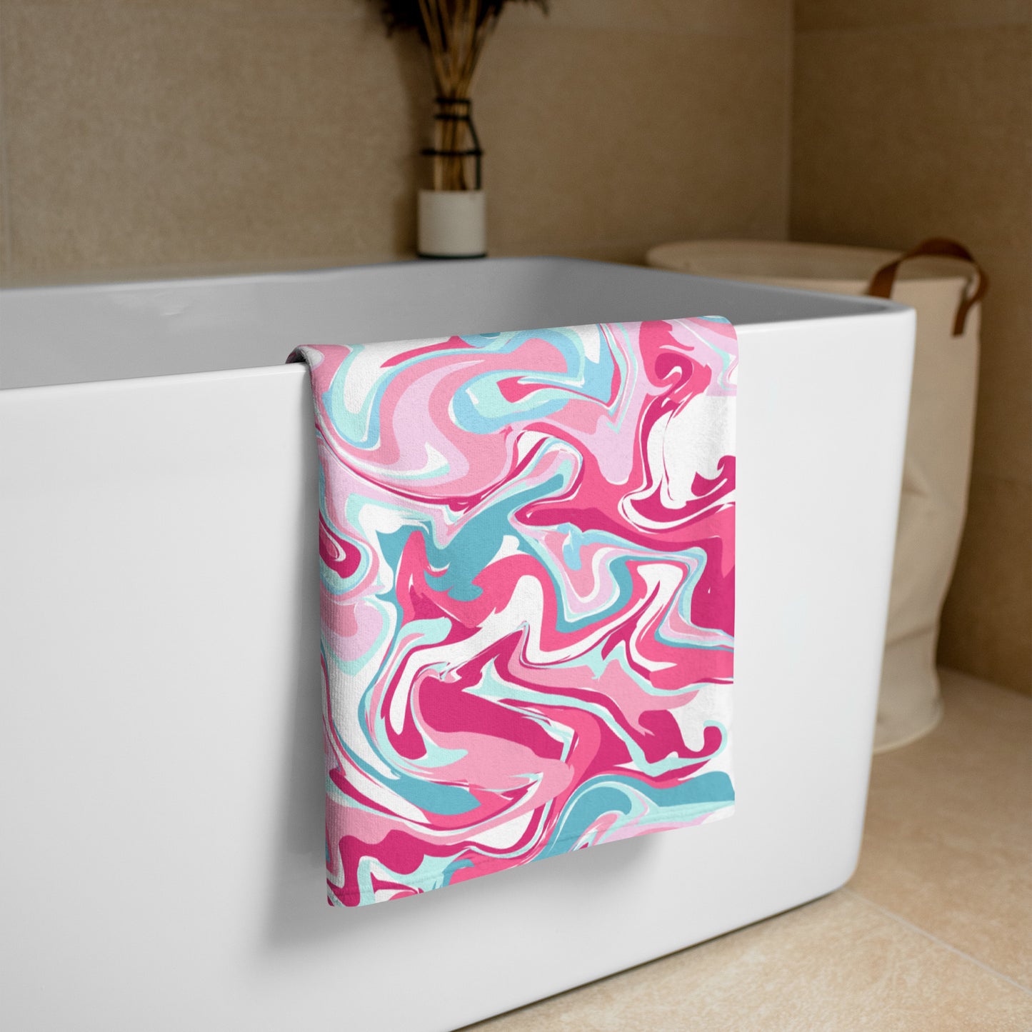 Pink Marble Towel