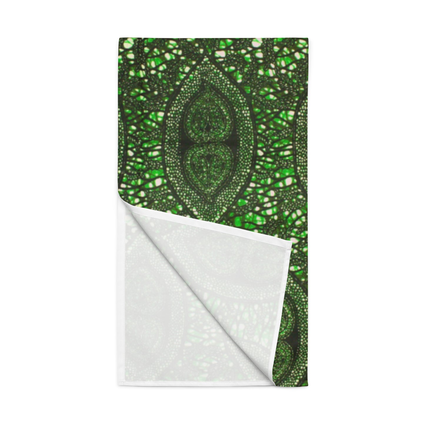 Green Peas Ankara Table Runner