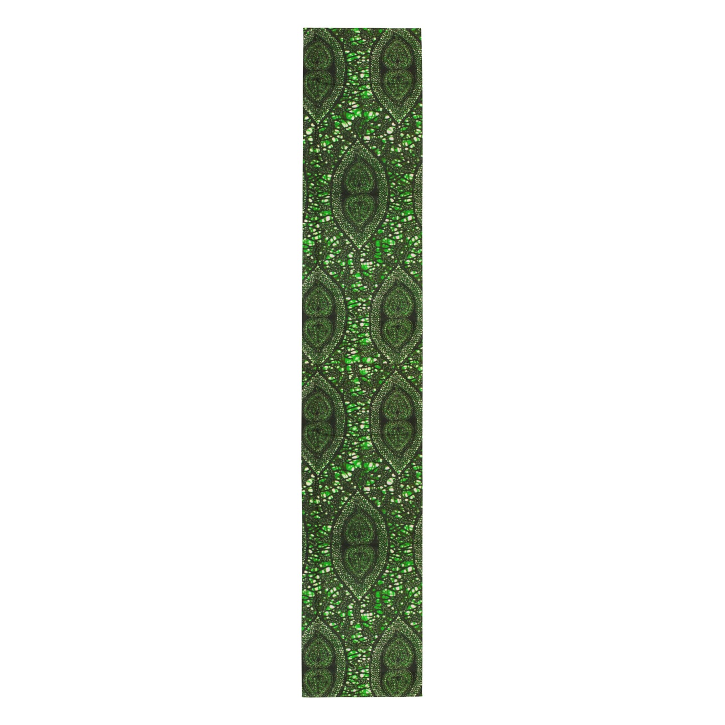 Green Peas Ankara Table Runner