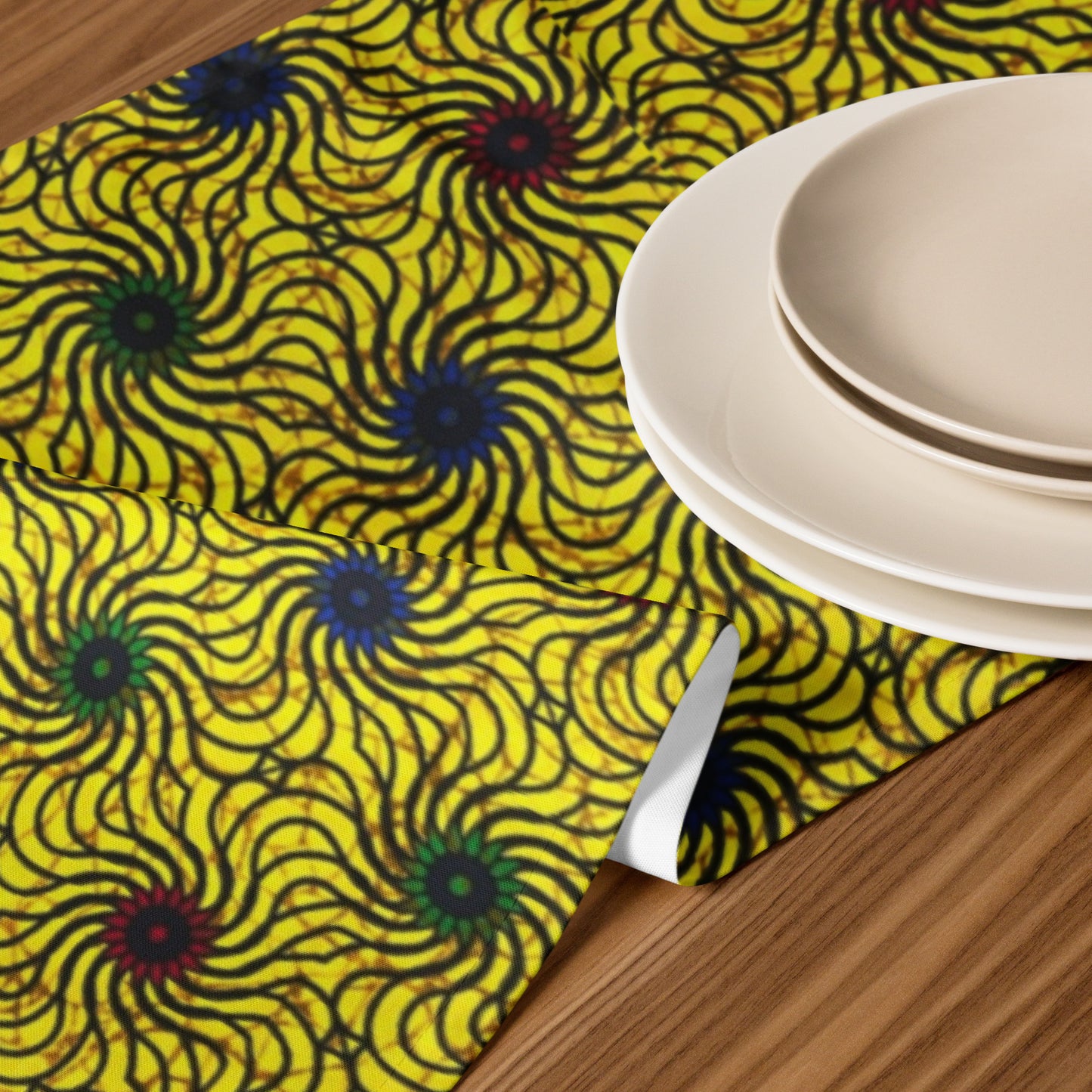 Multicolour Yellow Table Runner