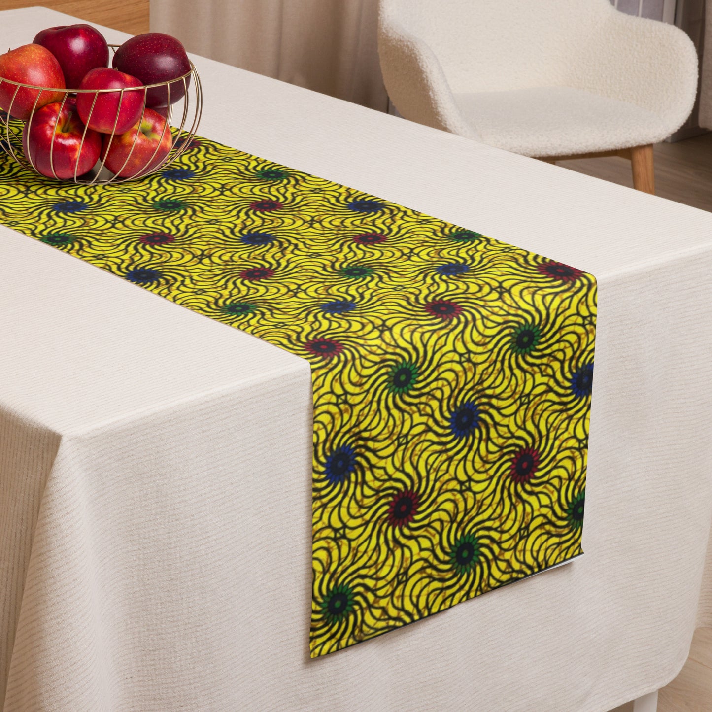 Multicolour Yellow Table Runner