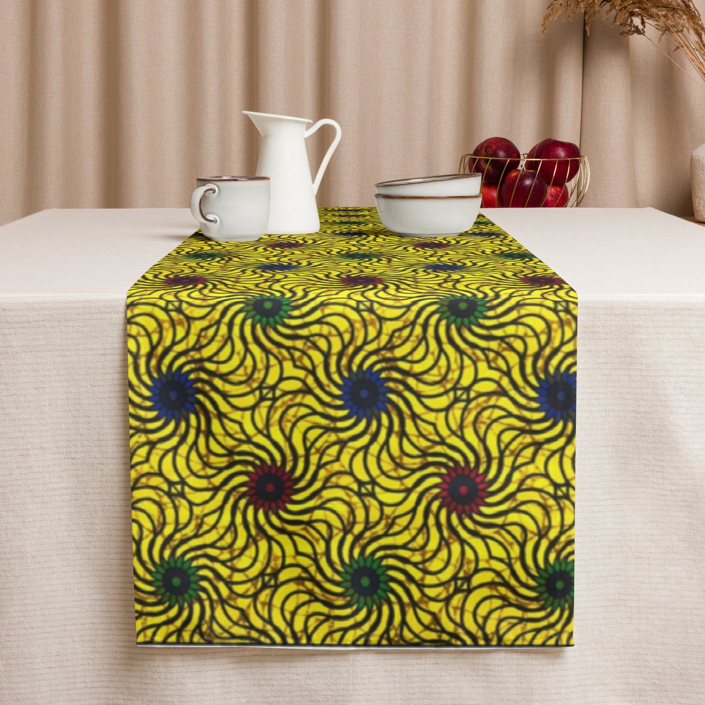 Multicolour Yellow Table Runner