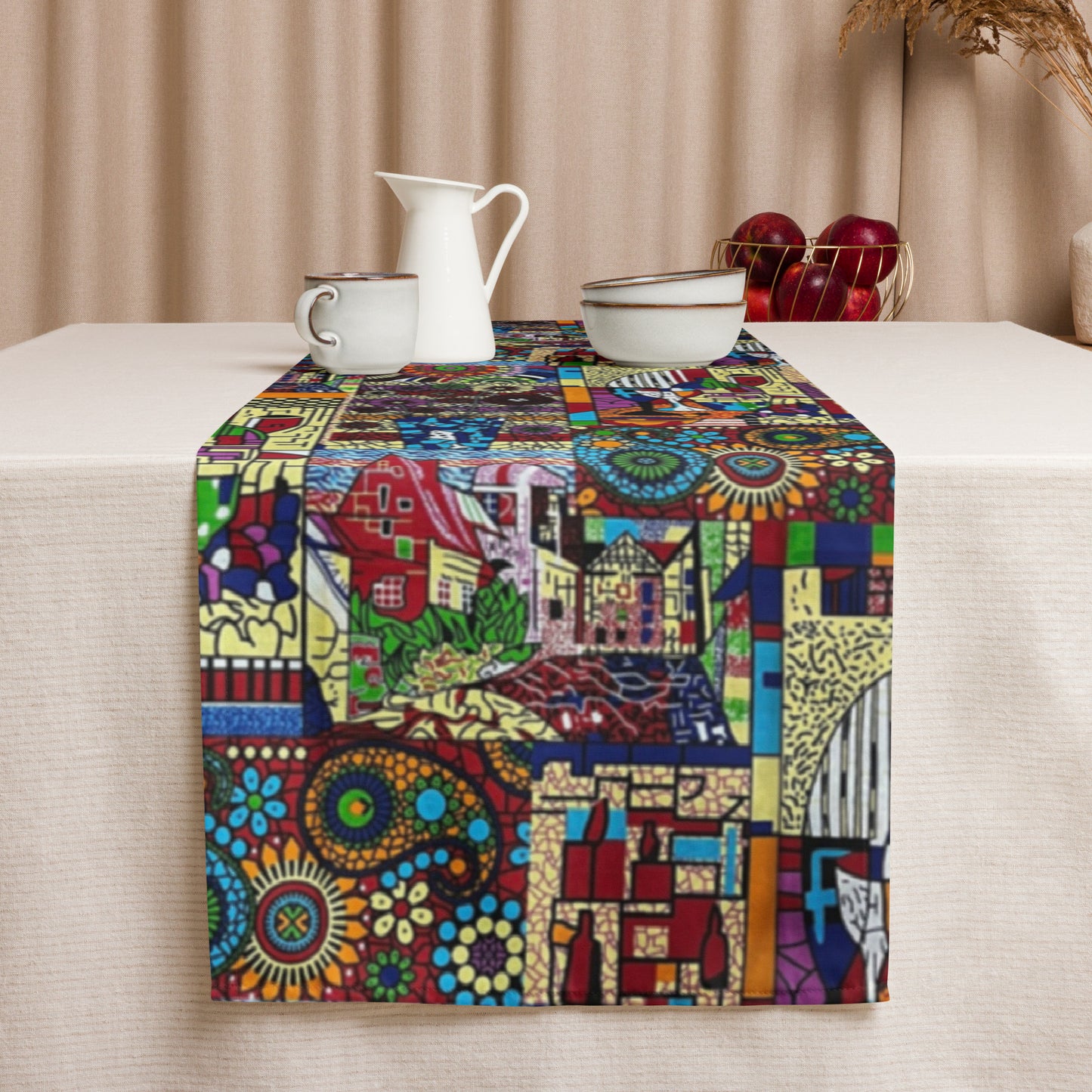 Colourful Artsy Table Runner