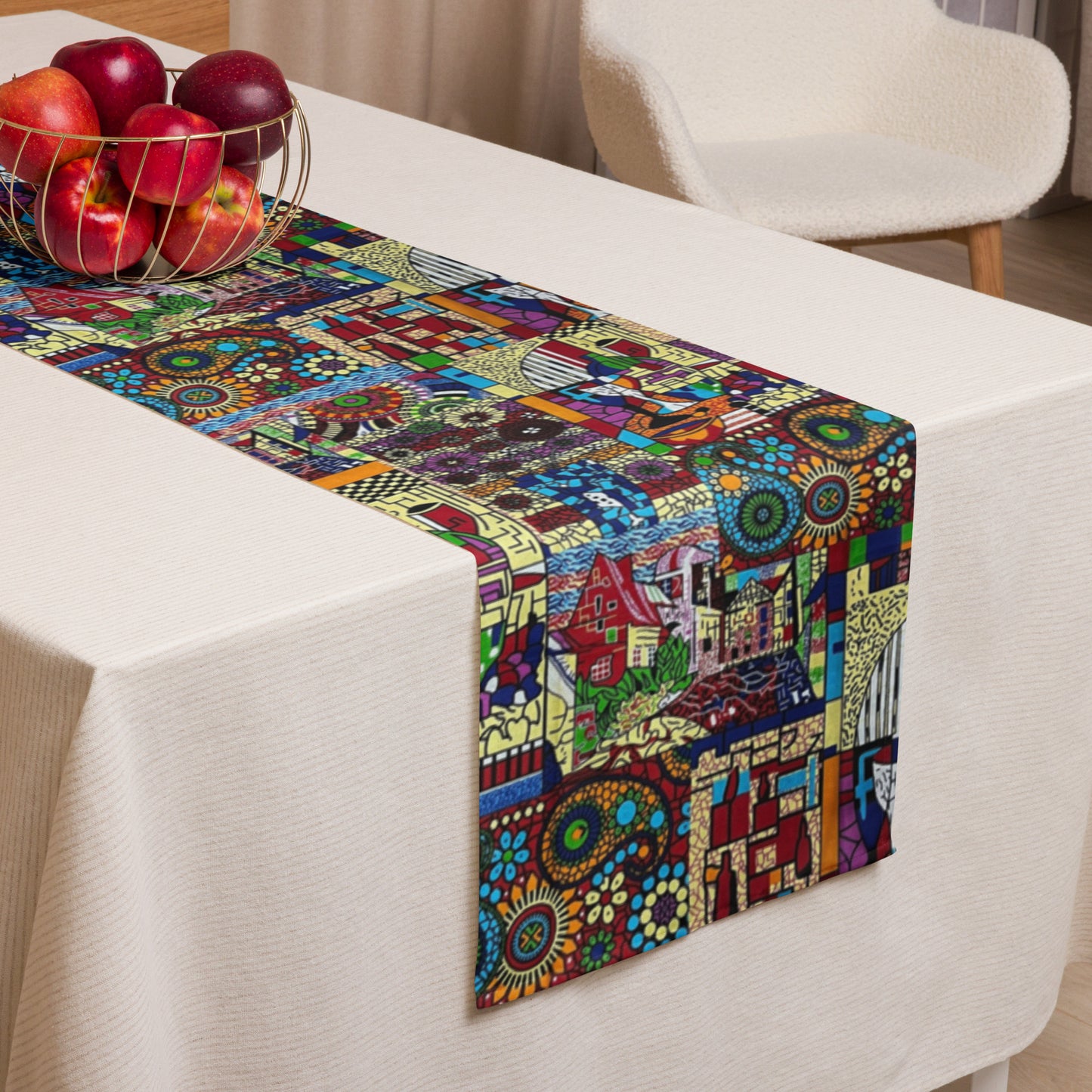 Colourful Artsy Table Runner