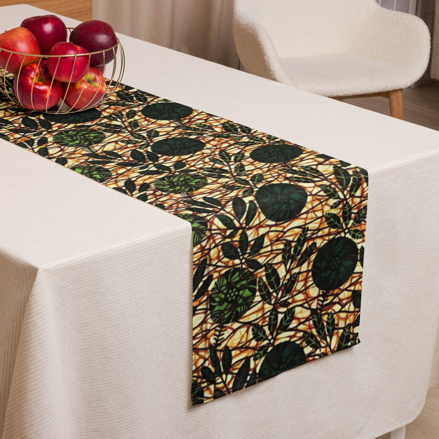 Green Leaf Table Runner