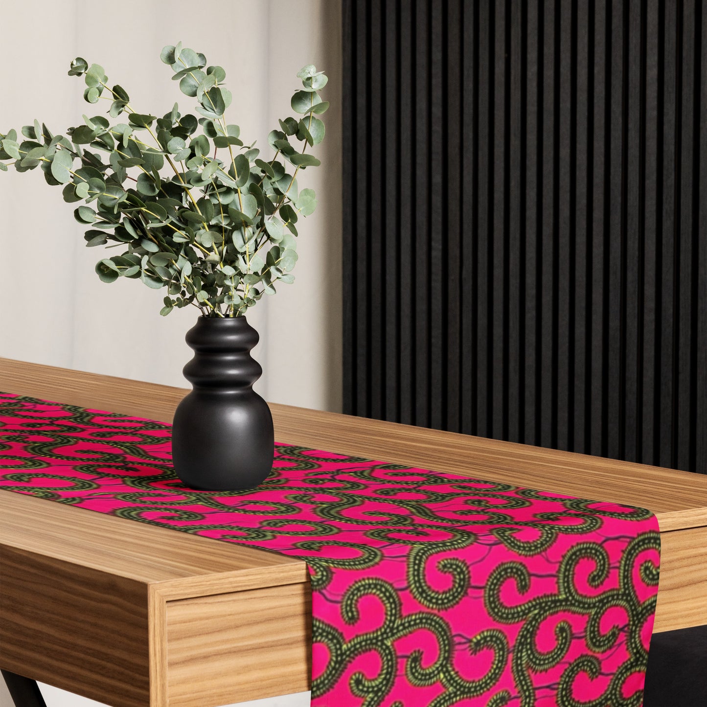 Pink Ankara Table Runner