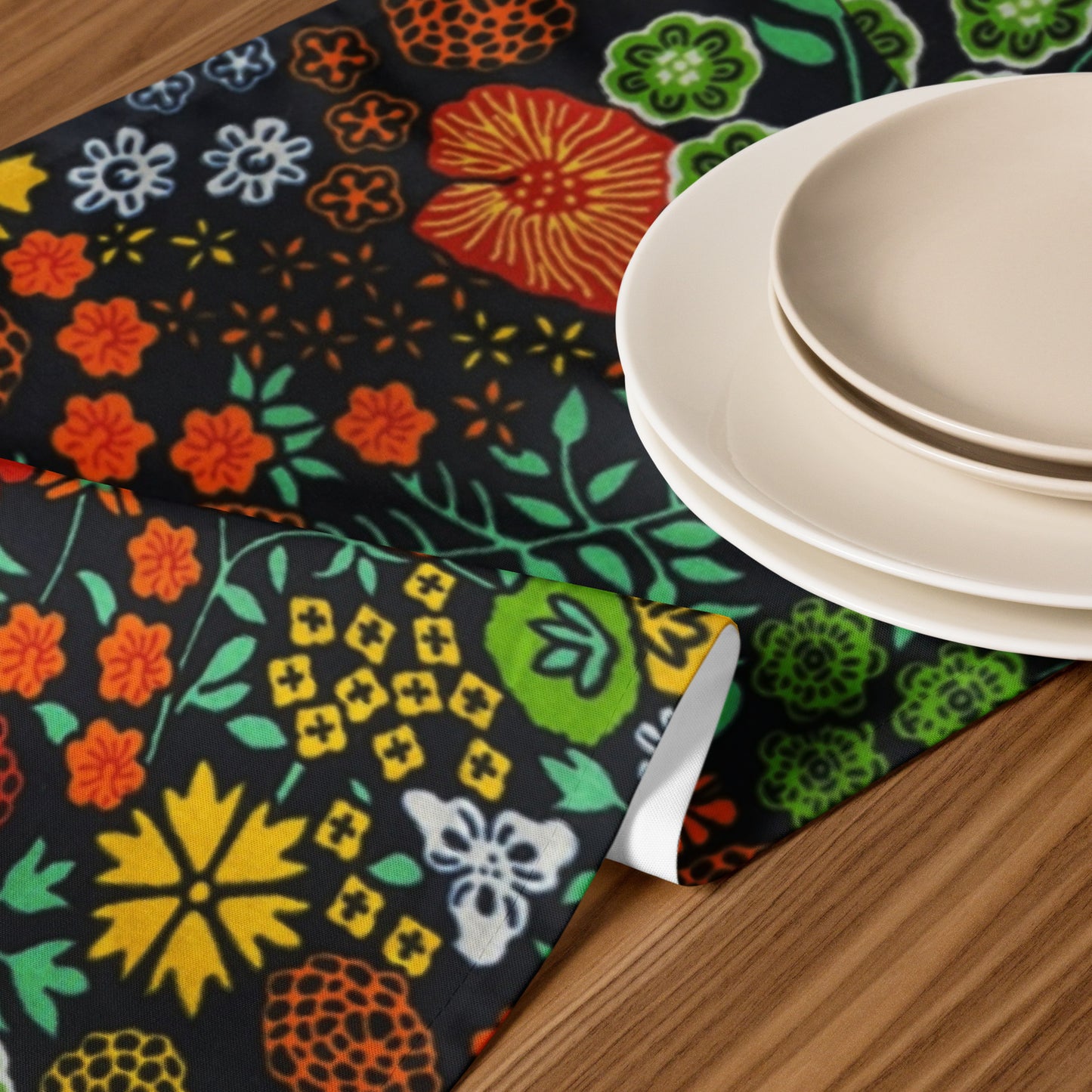 Multicolour Floral Table Runner