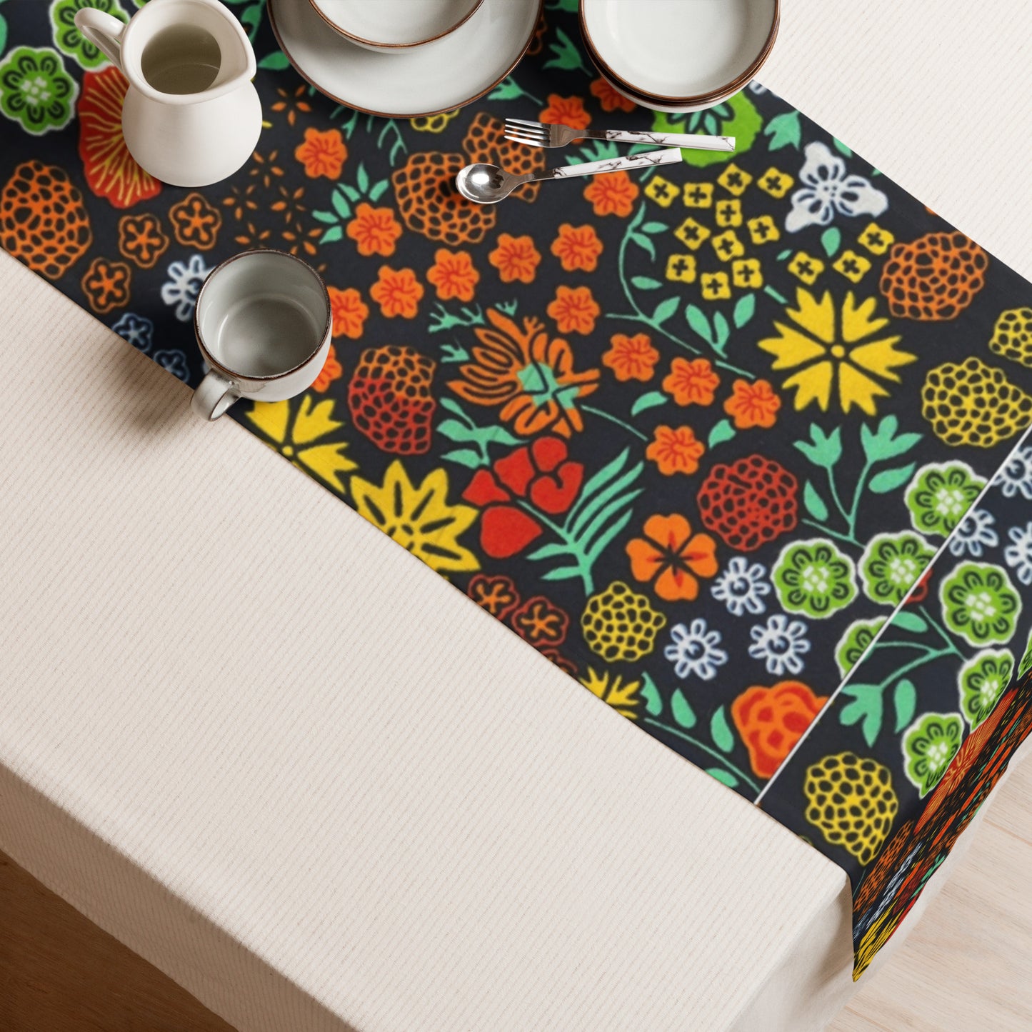 Multicolour Floral Table Runner