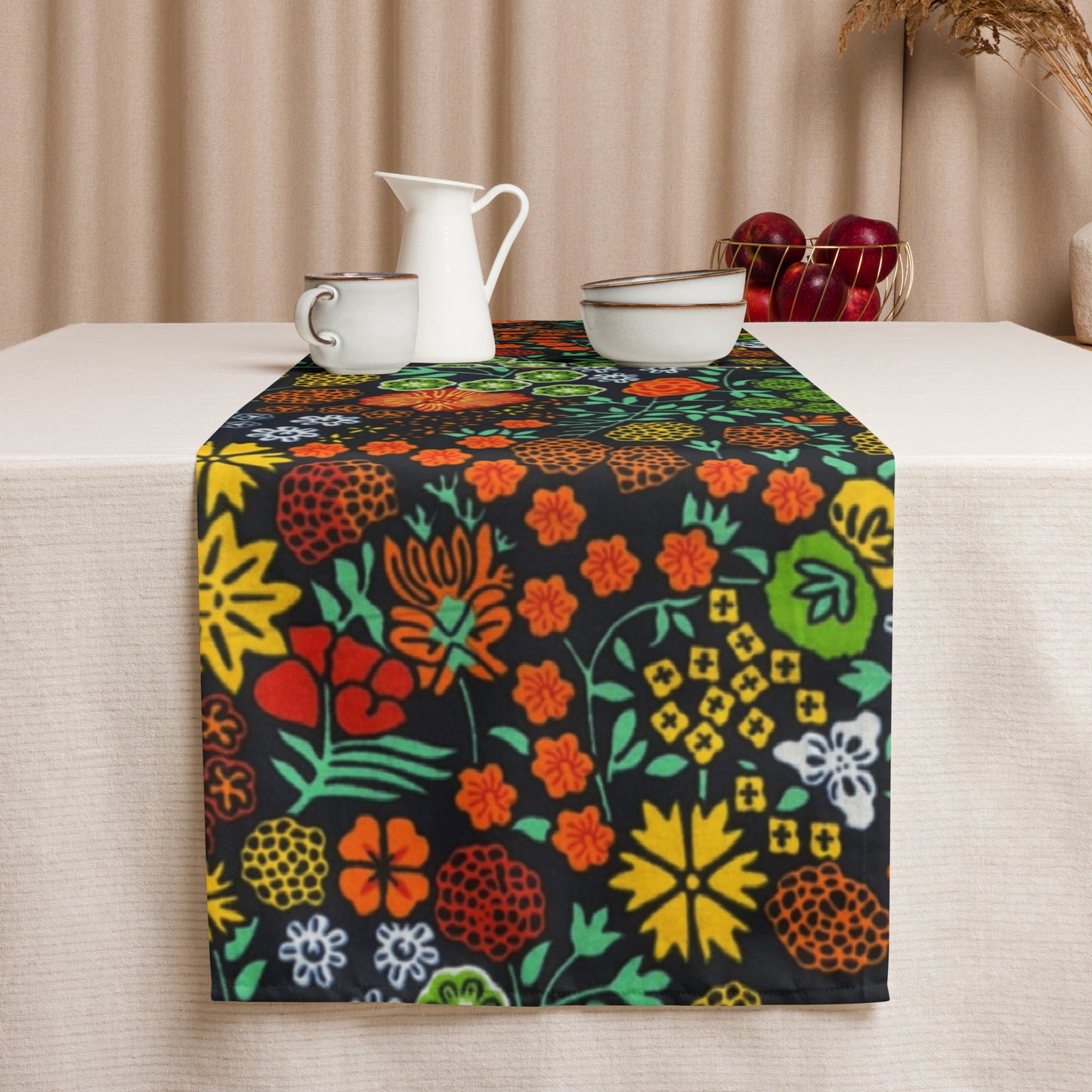 Multicolour Floral Table Runner